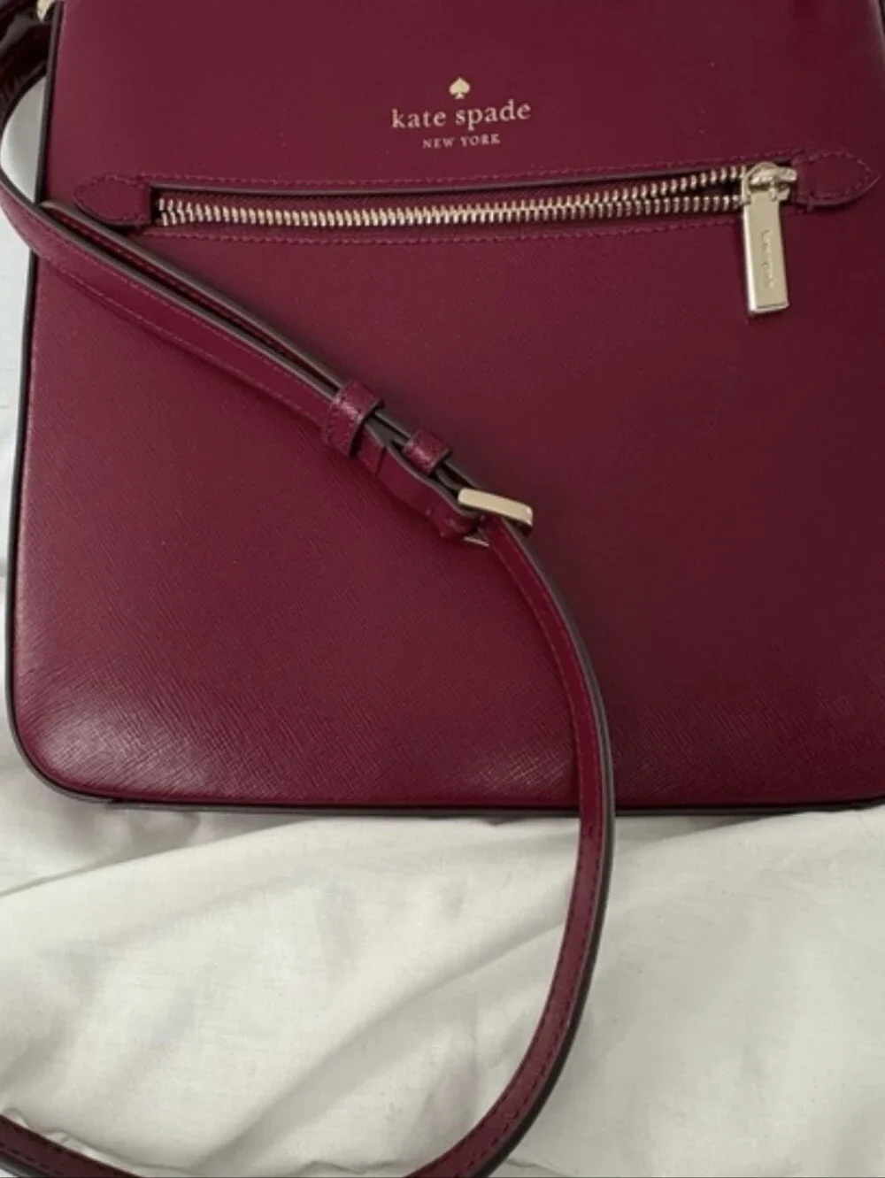 Kate Sade New York Berry Leather Crossbody Bag